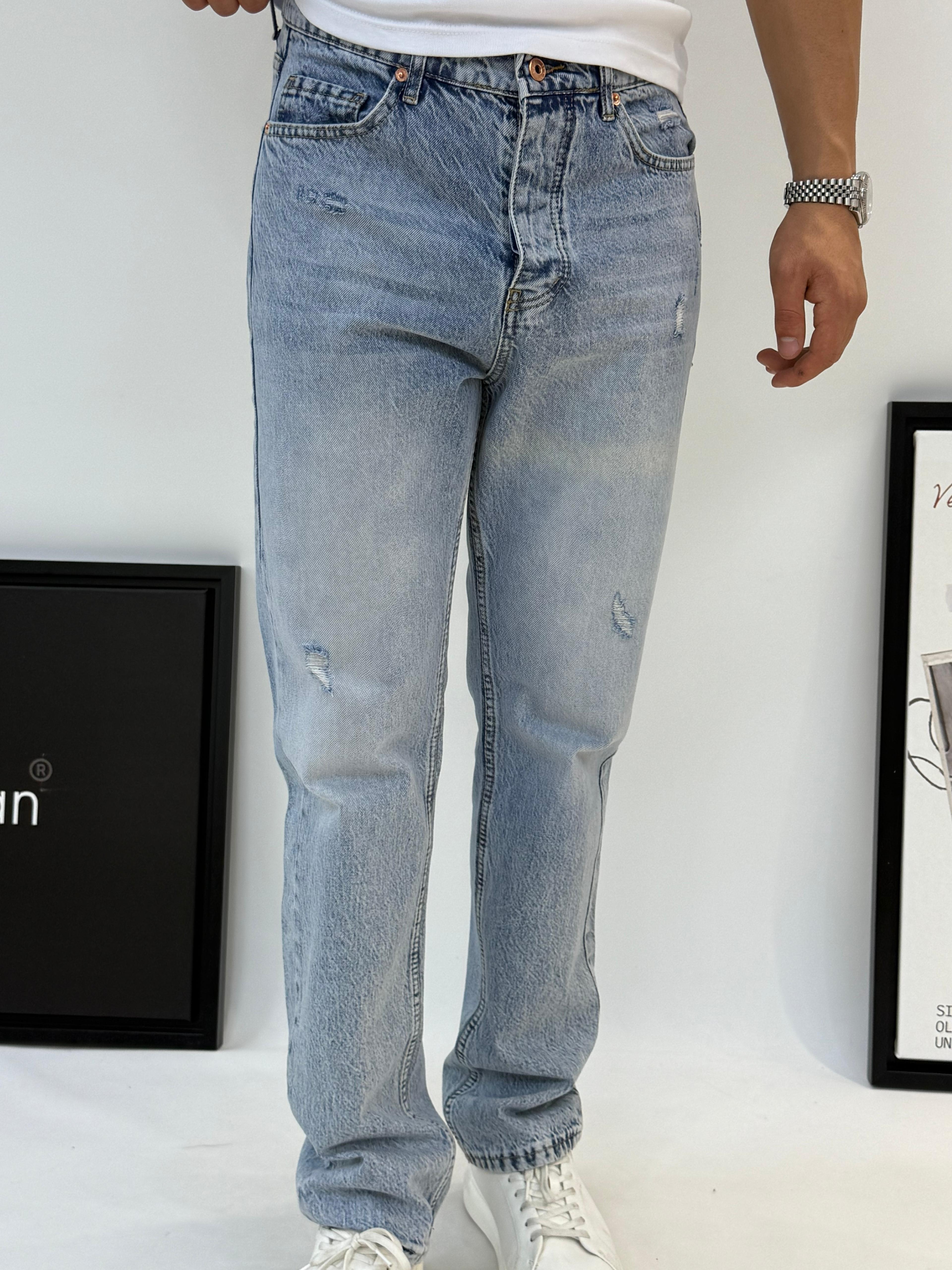 WE11 REGULAR KESİM MAVİ JEAN