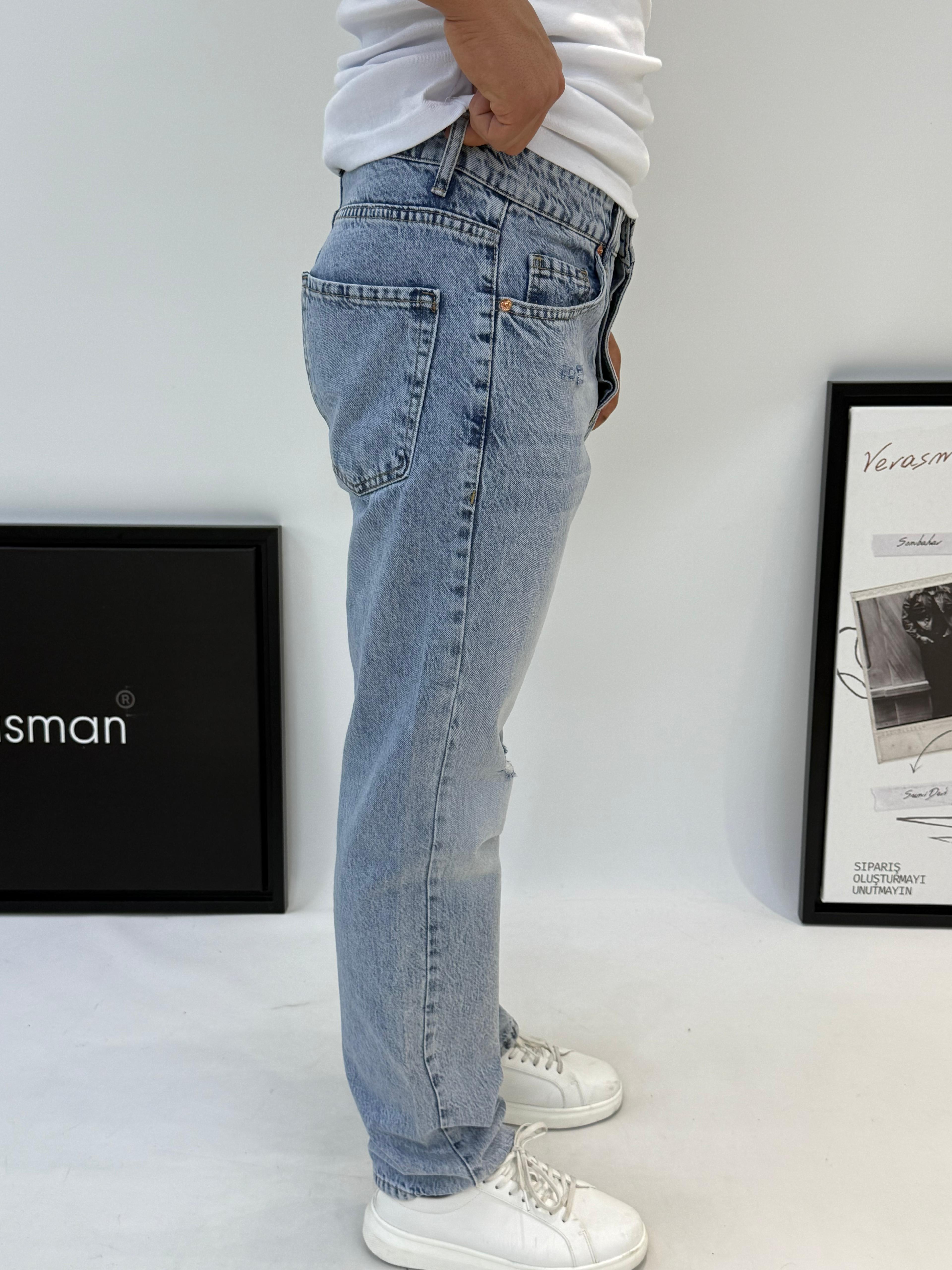 WE11 REGULAR KESİM MAVİ JEAN