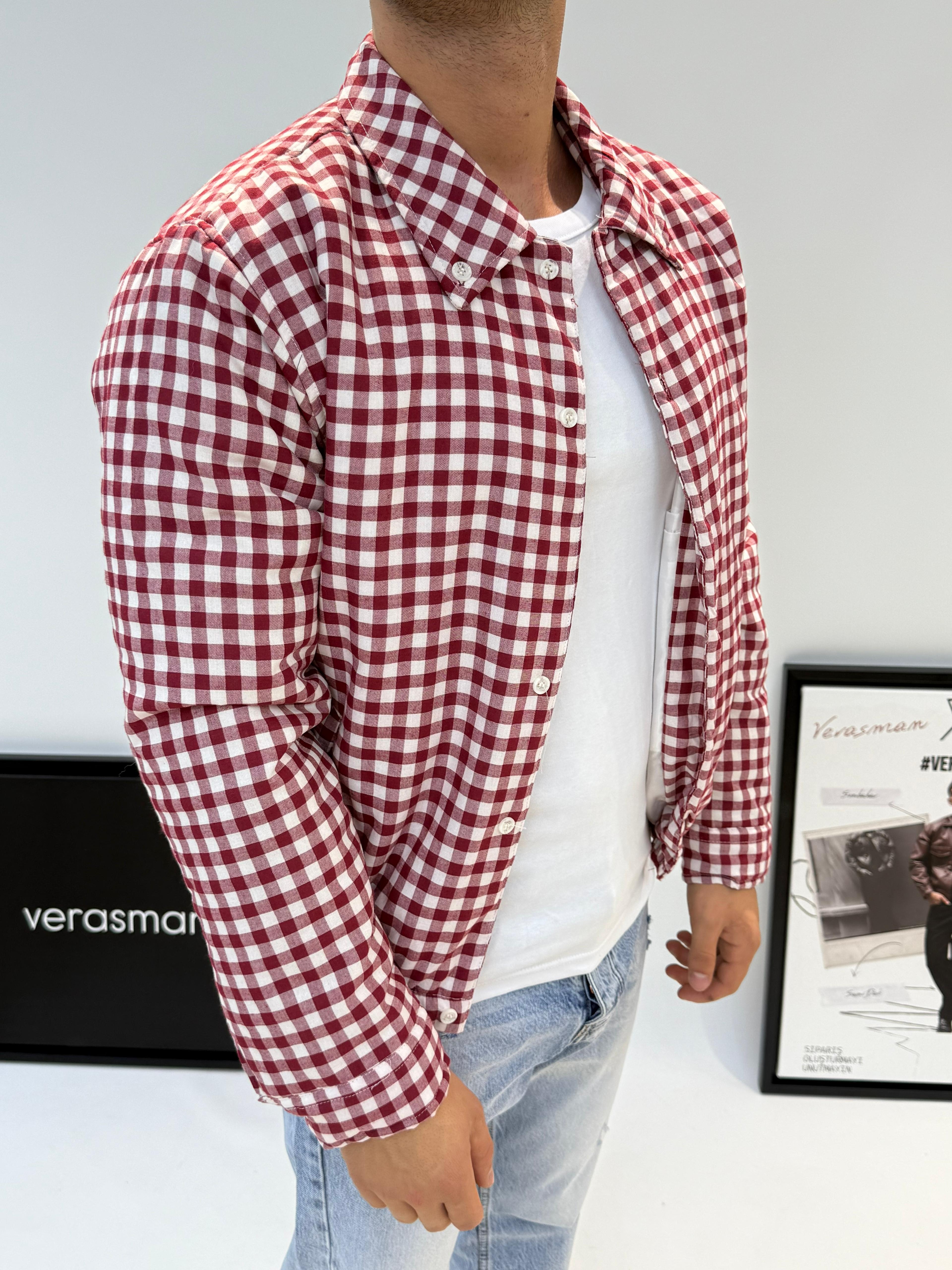 MARRAKECH KARELİ KIRMIZI ÇEKET