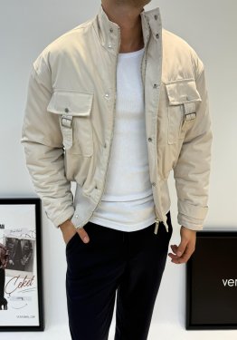 GİESTO BOMBER ÇEKET BEJ
