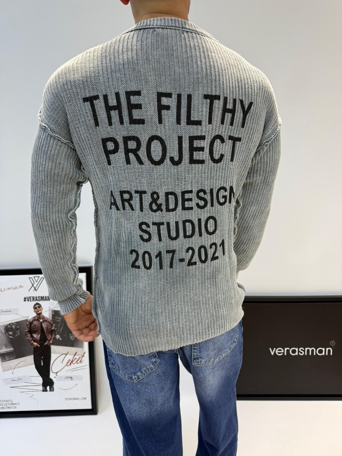 ART DEİSNG OVERSİZE KAZAK