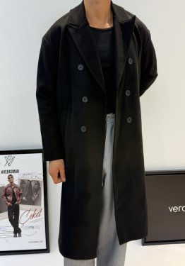 EKSİ1 SİYAH RELAX FİT KABAN