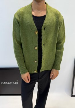 MRKCH OVERSİZE YÜN HIRKA YEŞİL