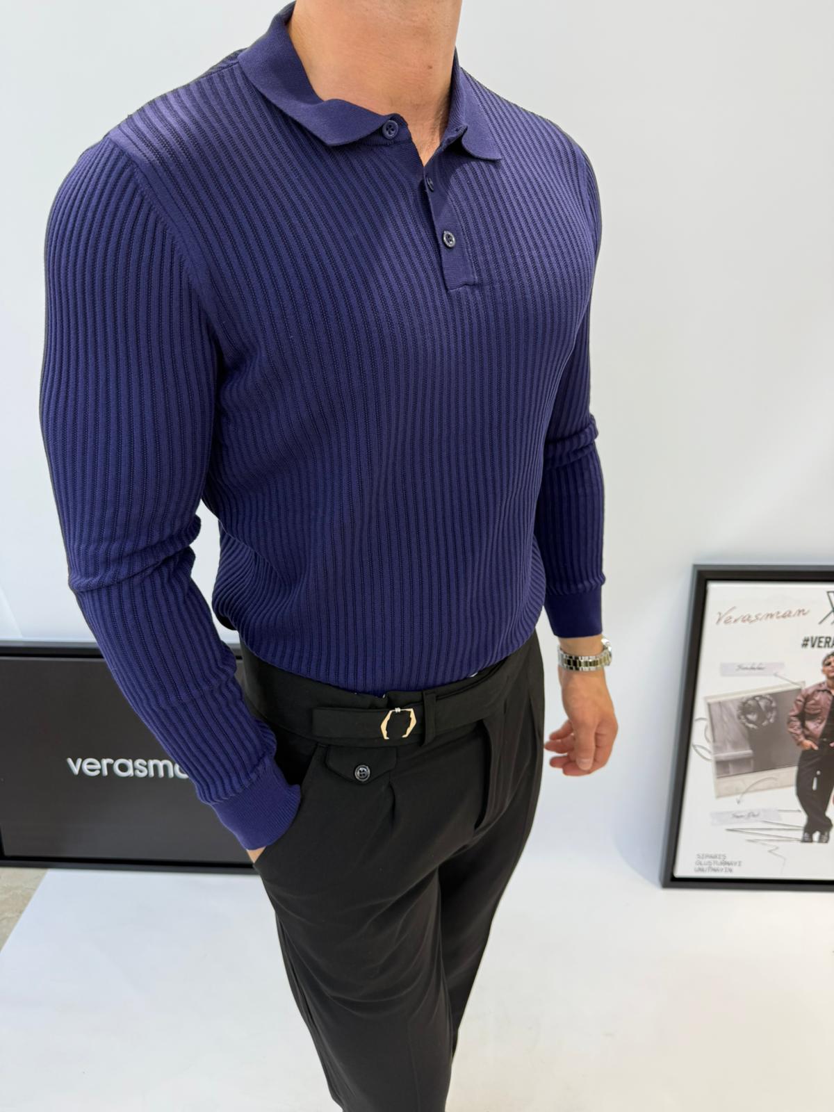 GİESTO ÖRME TRİKO LACİVERT