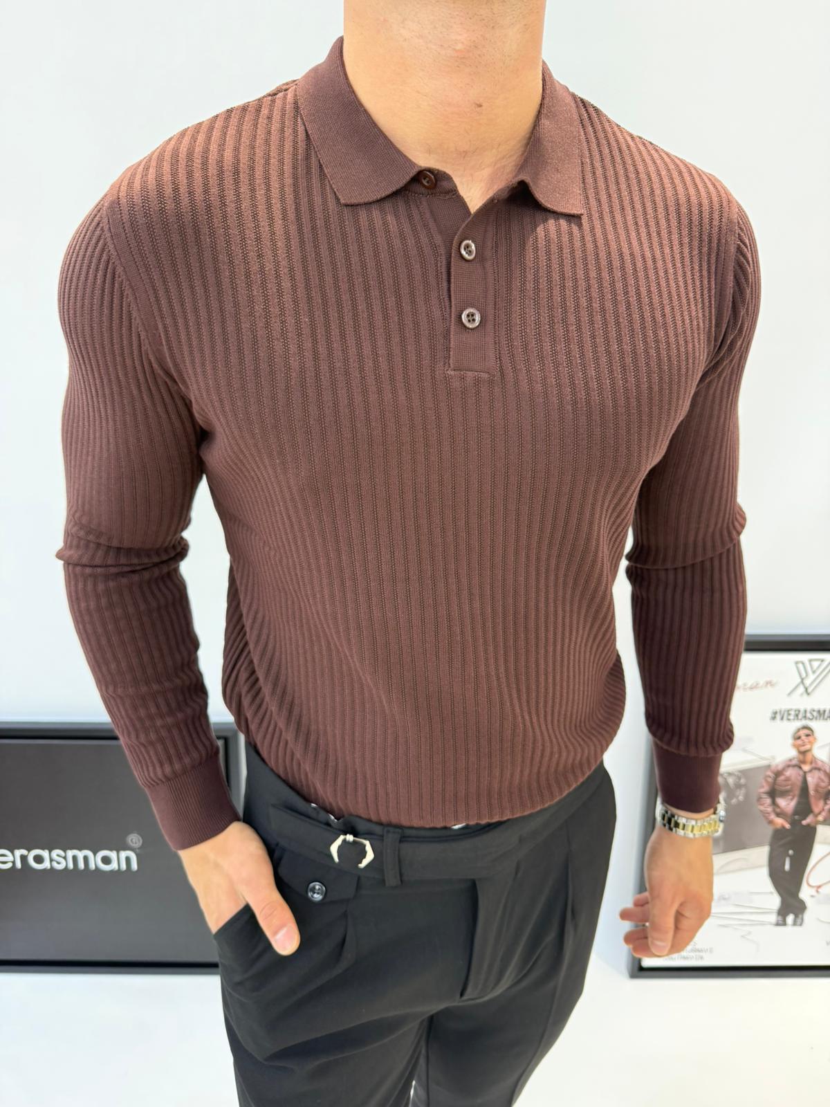 GİESTO ÖRME TRİKO KAHVERENGİ