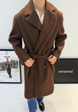 GİESTO OVERSİZE KABAN KAHVERENGİ