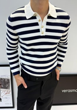 GİESTO OLD MONEY TRİKO POLO YAKA LACİVERT