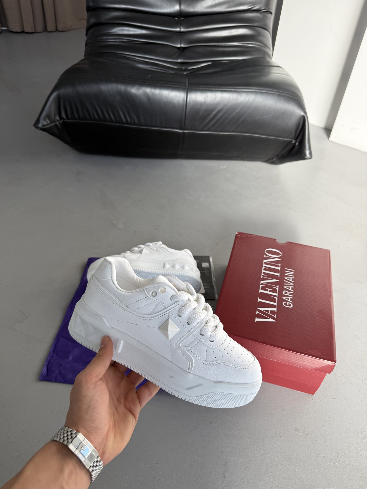 Garavani Beyaz +6 Cm Taban